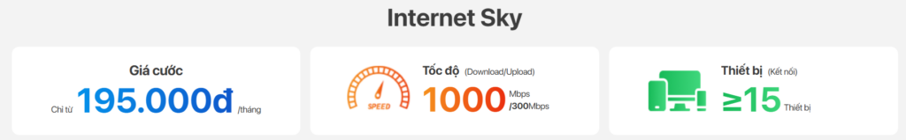 tốc độ gói Sky